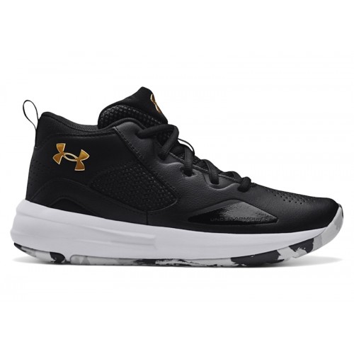 Under Armour Lockdown 5 Black Metallic Gold (GS) - подростковая сетка размеров