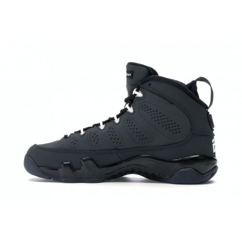 Кроссы Jordan 9 Retro Anthracite 9 (GS) - подростковая сетка размеров