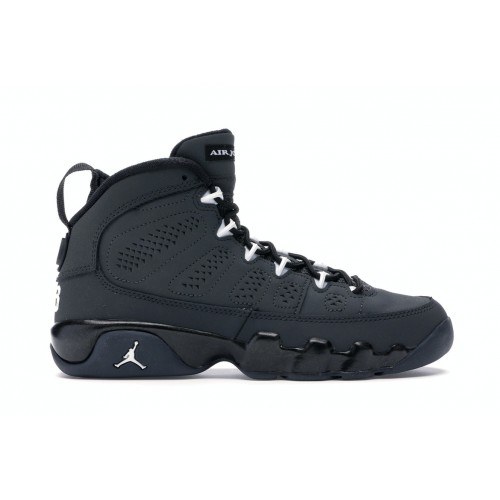 Кроссы Jordan 9 Retro Anthracite 9 (GS) - подростковая сетка размеров