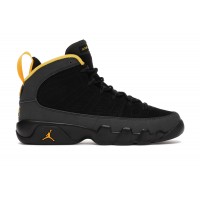 Подростковые кроссовки Jordan 9 Retro Dark Charcoal University Gold (GS)