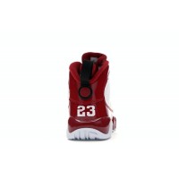 Подростковые кроссовки Jordan 9 Retro White Gym Red (GS)