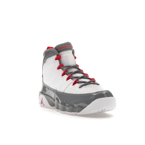 Кроссы Jordan 9 Retro Fire Red (GS) - подростковая сетка размеров