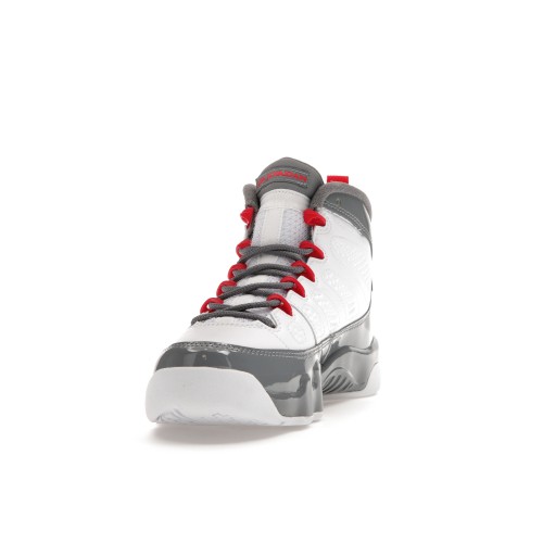 Кроссы Jordan 9 Retro Fire Red (GS) - подростковая сетка размеров