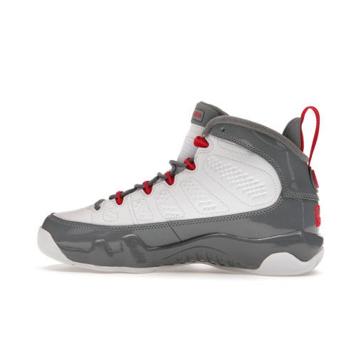 Кроссы Jordan 9 Retro Fire Red (GS) - подростковая сетка размеров