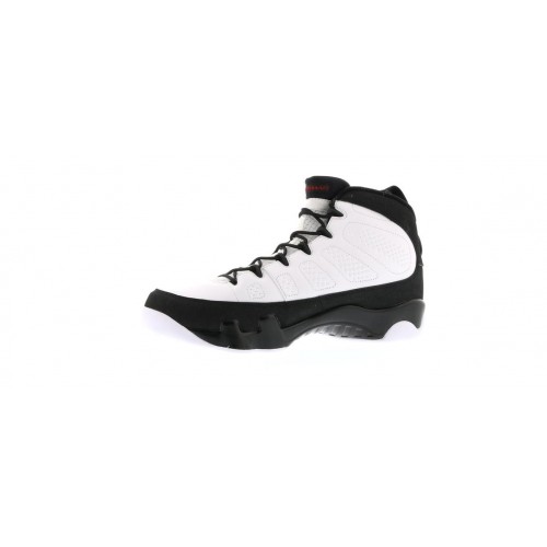 Кроссы Jordan 9 Retro White Black Red (2010) - мужская сетка размеров