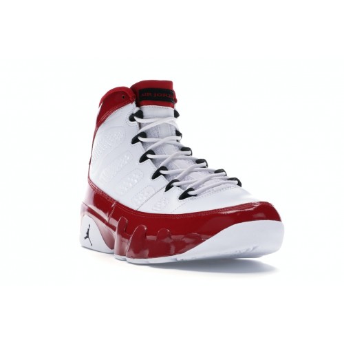 Кроссы Jordan 9 Retro White Gym Red - мужская сетка размеров