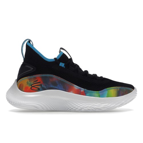 Кроссы Under Armour Curry 8 Tie Dye Black - мужская сетка размеров