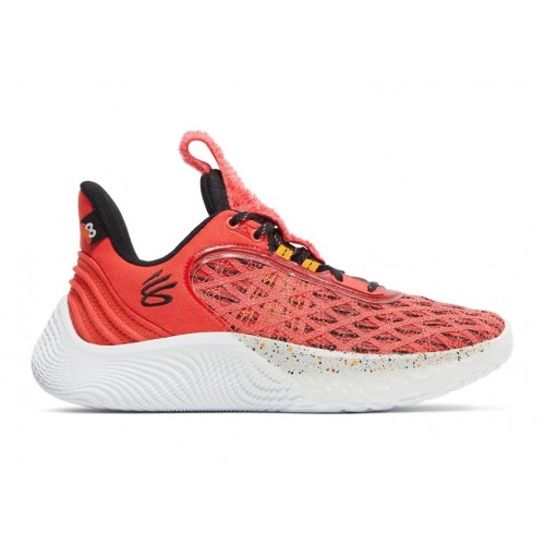 Кроссы Under Armour Curry Flow 9 Sesame Street Elmo (GS) - подростковая сетка размеров