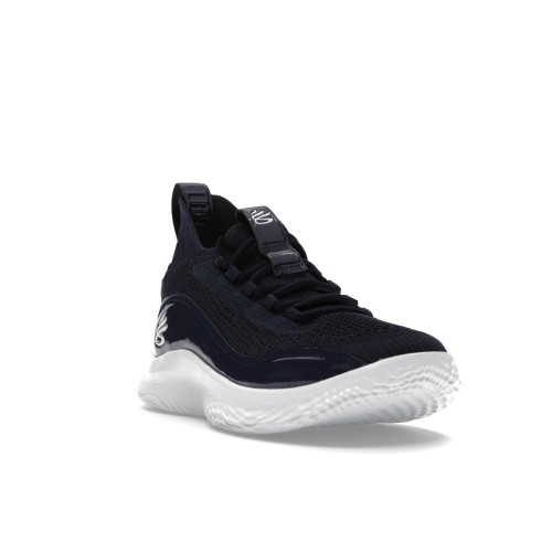 Кроссы Under Armour Curry Flow 8 Navy White - мужская сетка размеров