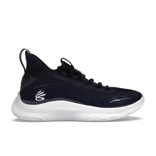 Кроссы Under Armour Curry Flow 8 Navy White - мужская сетка размеров