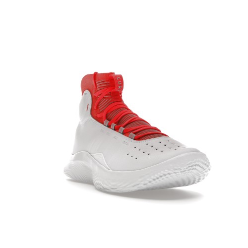 Кроссы Under Armour Curry 4 Flotro White Red - мужская сетка размеров