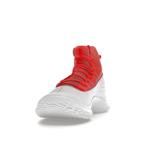 Кроссы Under Armour Curry 4 Flotro White Red - мужская сетка размеров