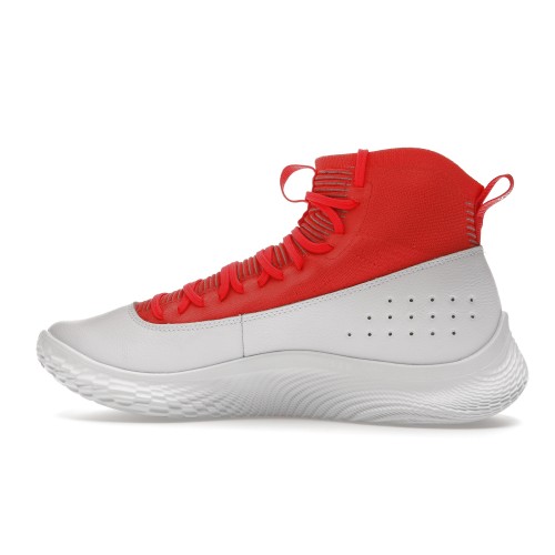 Кроссы Under Armour Curry 4 Flotro White Red - мужская сетка размеров