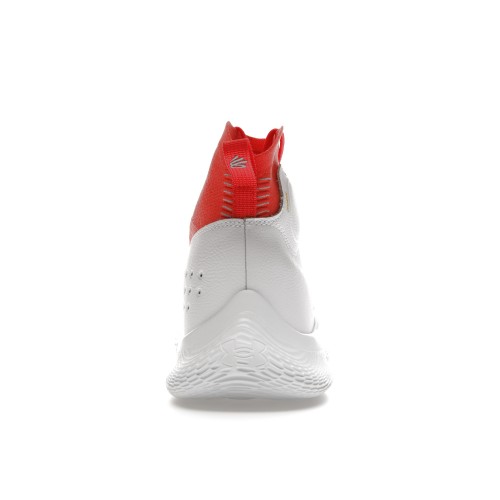 Кроссы Under Armour Curry 4 Flotro White Red - мужская сетка размеров