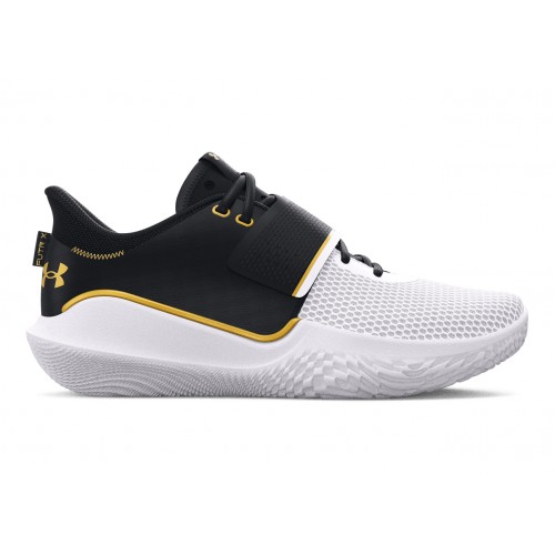 Кроссы Under Armour Flow FUTR X Black White Gold - мужская сетка размеров