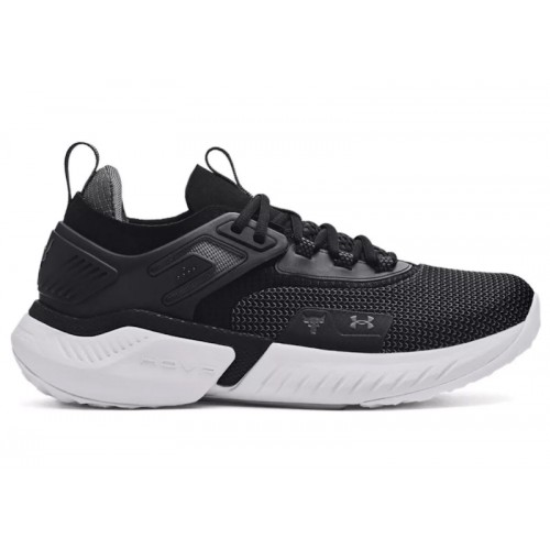 Under Armour Project Rock 5 Black White - мужская сетка размеров