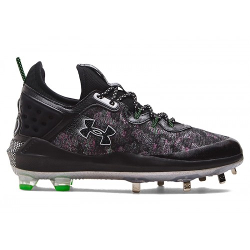 Under Armour Harper 8 Low ST Black Pink Green - мужская сетка размеров