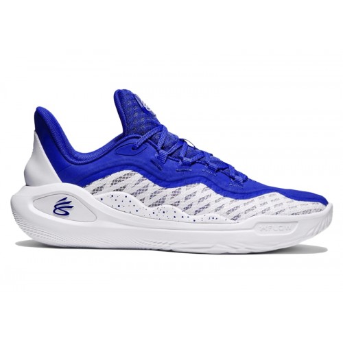Under Armour Curry 11 TB White Team Royal - мужская сетка размеров