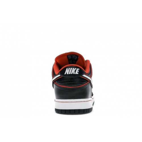 Кроссы Nike SB Dunk Low Black Orange Blaze - мужская сетка размеров