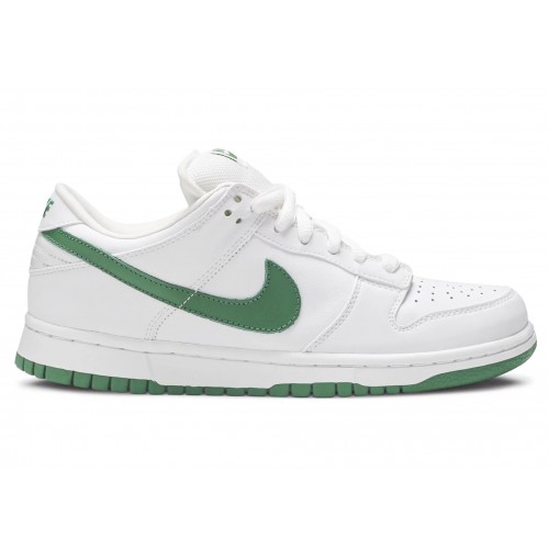 Кроссы Nike Dunk Low Pro SB White Classic Green - мужская сетка размеров