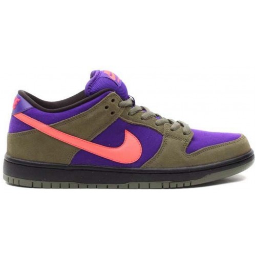 Кроссы Nike SB Dunk Low Olive Atomic Red - мужская сетка размеров