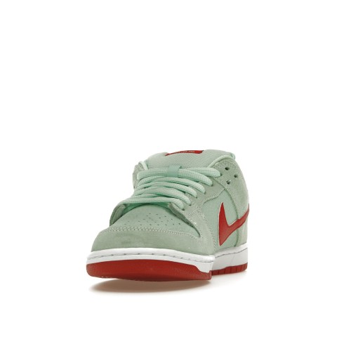 Кроссы Nike SB Dunk Low Medium Mint Gym Red - мужская сетка размеров