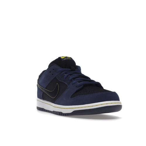 Кроссы Nike SB Dunk Low Midnight Navy Black - мужская сетка размеров