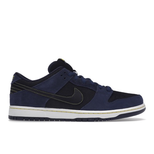 Кроссы Nike SB Dunk Low Midnight Navy Black - мужская сетка размеров