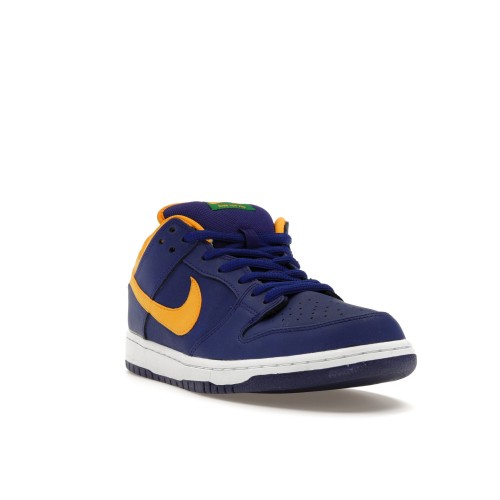 Кроссы Nike SB Dunk Low Royal Blue Midas Gold - мужская сетка размеров