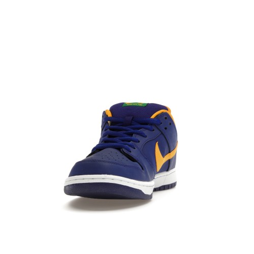 Кроссы Nike SB Dunk Low Royal Blue Midas Gold - мужская сетка размеров