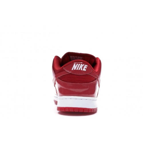 Кроссы Nike SB Dunk Low Red Patent Leather - мужская сетка размеров