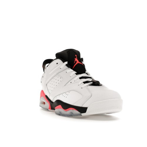 Кроссы Jordan 6 Retro Low Infrared White - мужская сетка размеров