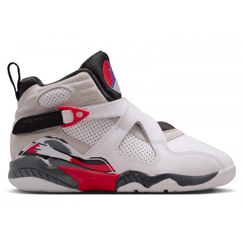 Jordan 8 Retro White True Red (2025) (PS) - детская сетка размеров