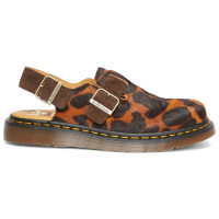 Dr. Martens Jorge Hair On Slingback Mule Made in England Ocelot