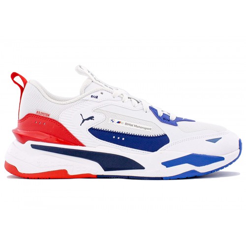 Кроссы Puma RS-Fast BMW Motorsport White Red Blue - мужская сетка размеров