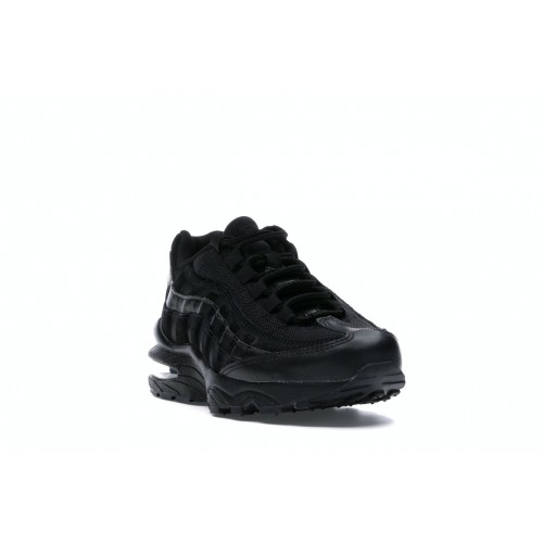 Кроссы Nike Air Max 95 Black Suede (GS) - подростковая сетка размеров