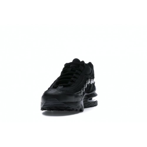 Кроссы Nike Air Max 95 Black Suede (GS) - подростковая сетка размеров