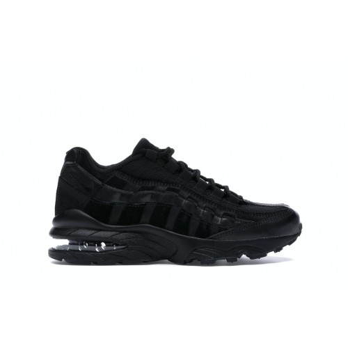 Кроссы Nike Air Max 95 Black Suede (GS) - подростковая сетка размеров