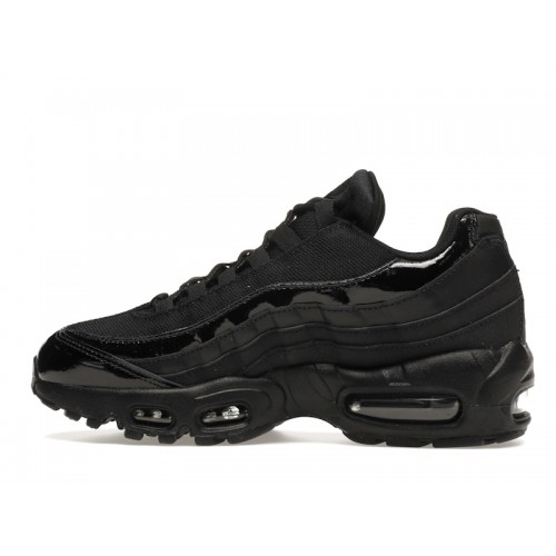 Кроссы Nike Air Max 95 Black Black-Black (W) - женская сетка размеров