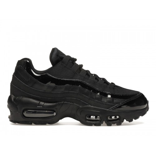 Кроссы Nike Air Max 95 Black Black-Black (W) - женская сетка размеров