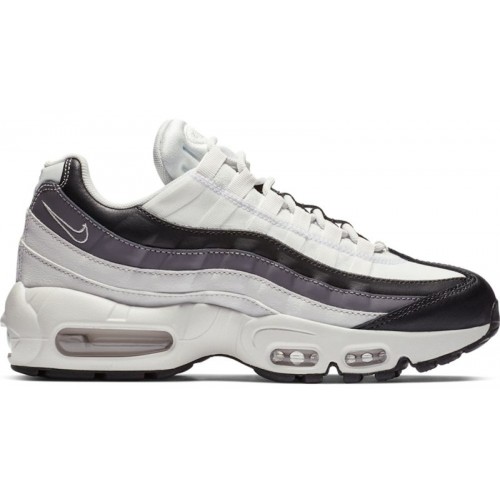 Nike Wmns Air Max 95 White Black Gunsmoke - женская сетка размеров