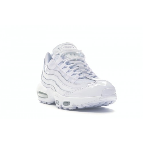 Кроссы Nike Air Max 95 Triple White (W) - женская сетка размеров