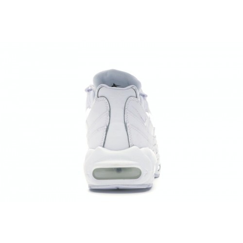 Кроссы Nike Air Max 95 Triple White (W) - женская сетка размеров