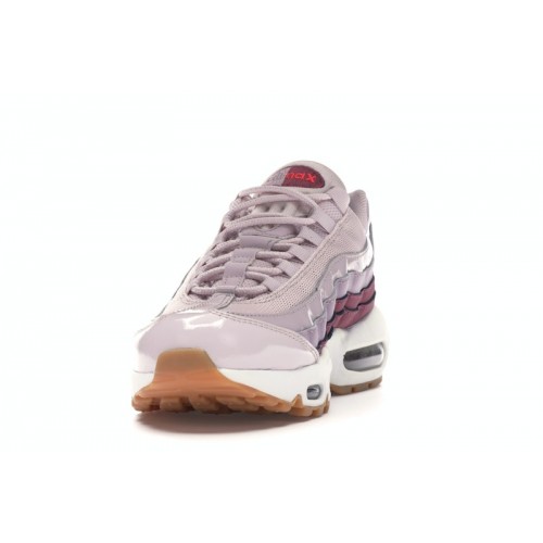 Кроссы Nike Air Max 95 Barely Rose Hot Punch (W) - женская сетка размеров