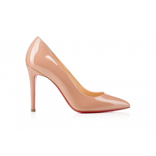 Christian Louboutin Pigalle 100mm Pump Nude Patent Leather - женская сетка размеров