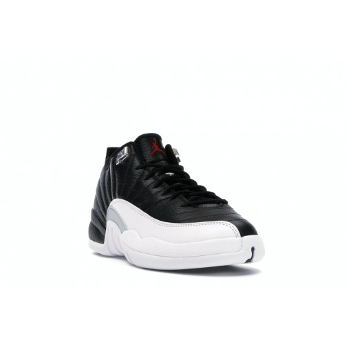 Кроссы Jordan 12 Retro Low Playoffs (GS) - подростковая сетка размеров