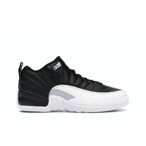 Кроссы Jordan 12 Retro Low Playoffs (GS) - подростковая сетка размеров