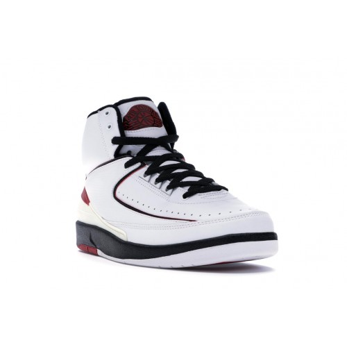 Кроссы Jordan 2 Retro White Varsity Red (2004) - мужская сетка размеров