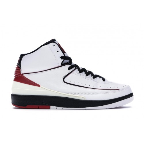 Кроссы Jordan 2 Retro White Varsity Red (2004) - мужская сетка размеров
