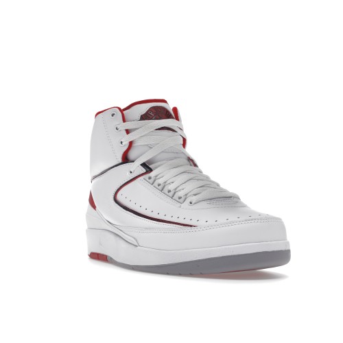 Кроссы Jordan 2 Retro White Red CDP (2008) - мужская сетка размеров